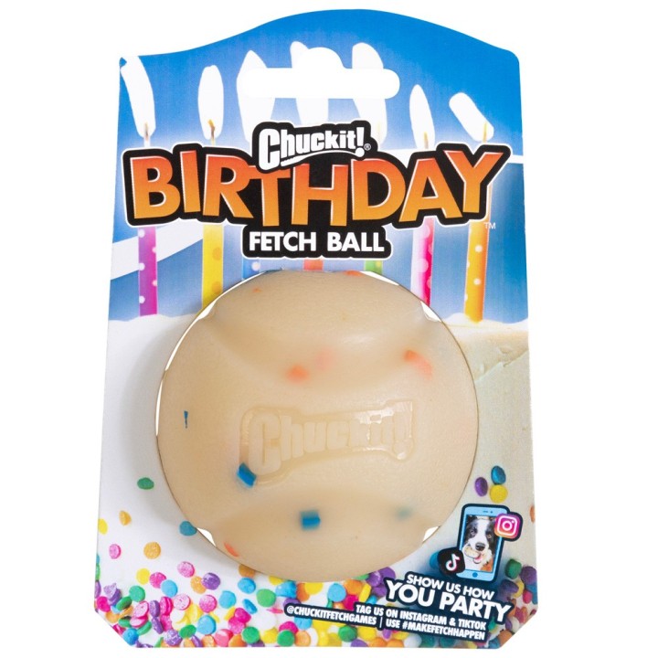 Chuckit! Birthday Fetch Ball - Ø 6,5 cm