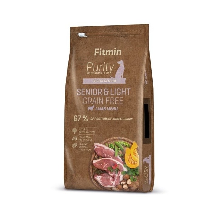 FITMIN Dog Purity rice senior &amp, light venison &amp, lamb 12 kg