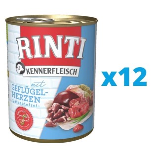 RINTI Kennerfleisch Geflügelherzen 12 x 400 g