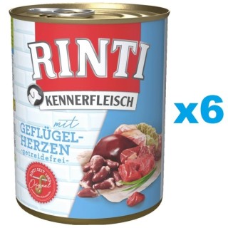 RINTI Kennerfleisch Geflügelherzen 6x400 g
