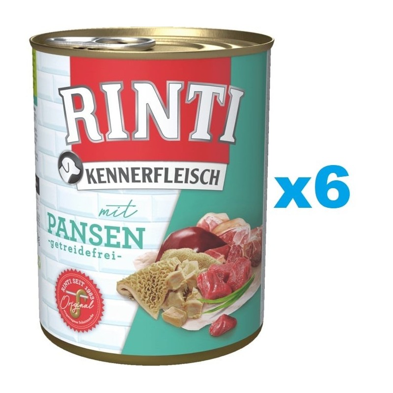 RINTI Kennerfleisch mit Pansen 6x800g