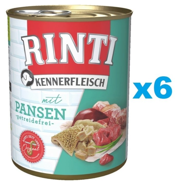 RINTI Kennerfleisch mit Pansen 6x800g