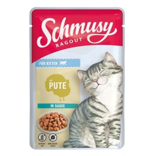 SCHMUSY RAGOUT mit Pute in Sauce für Kätzchen 100 g