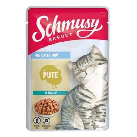 SCHMUSY RAGOUT mit Pute in Sauce für Kätzchen 100 g