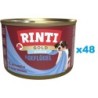 RINTI Gold Junior Poultry Mini Geflügel für Welpen kleiner Rassen 48x185 g