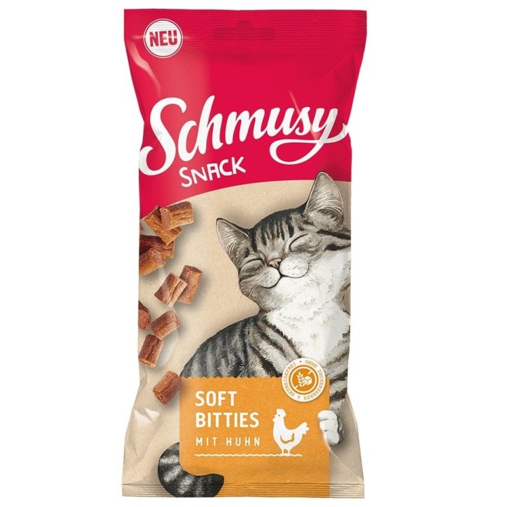 SCHMUSY SNACK Soft Bities weiche Hühnerbisse 16x60 g