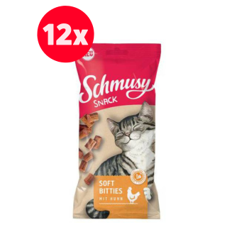 SCHMUSY SNACK Soft Bitites weiche Entenbisse 12 x 60 g