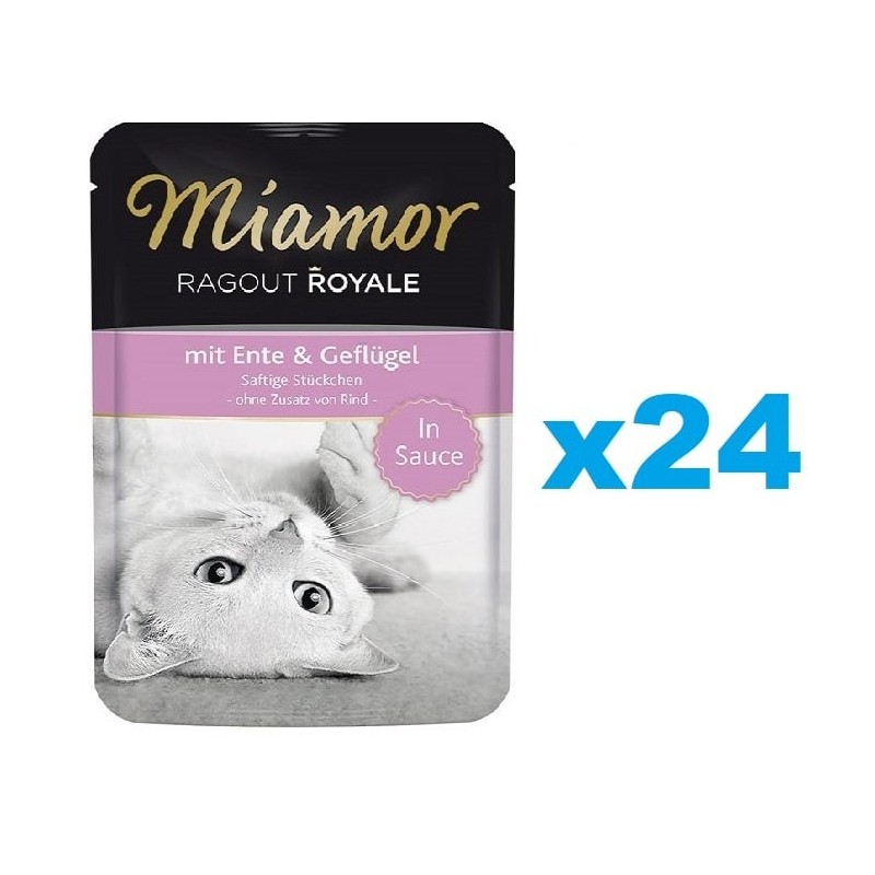 MIAMOR Ragout Royale Ente mit Huhn in Soße 24x100 g