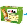 KITEKAT 48x85 g Vollwertiges Nassfutter in Gelee für ausgewachsene Katzen mit Huhn, Pute und Geflügel.