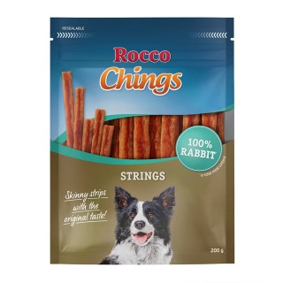 Rocco Chings Strings 150 / 200 g - Sparpaket % - Kaninchen 4 x 200 g