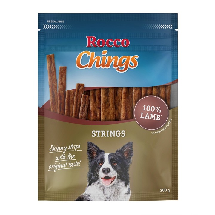 Rocco Chings Strings 150 / 200 g - Sparpaket % - Lamm 4 x 200 g