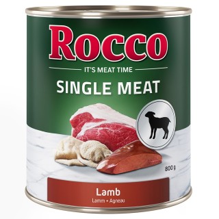 Rocco Single Meat 6 x 400 g / 800 g 6 x 800 g: Lamm