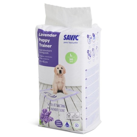 Savic Puppy Trainer Pads mit Lavendelduft - Large: L 60 x B 45 cm, 30 Stück
