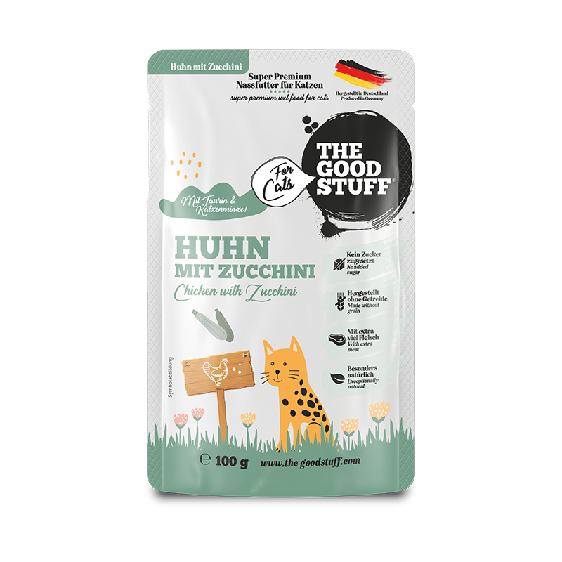 Huhn mit Zucchini - Pouch
