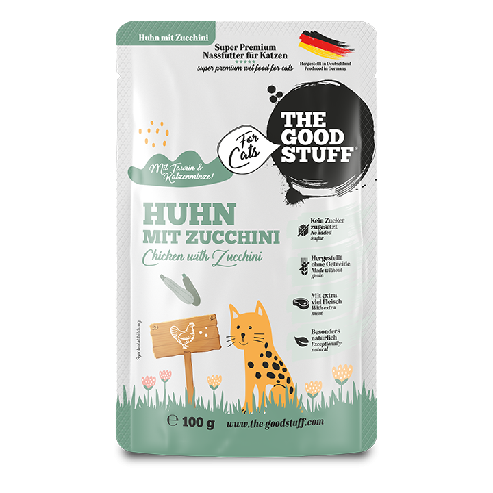 Huhn mit Zucchini - Pouch