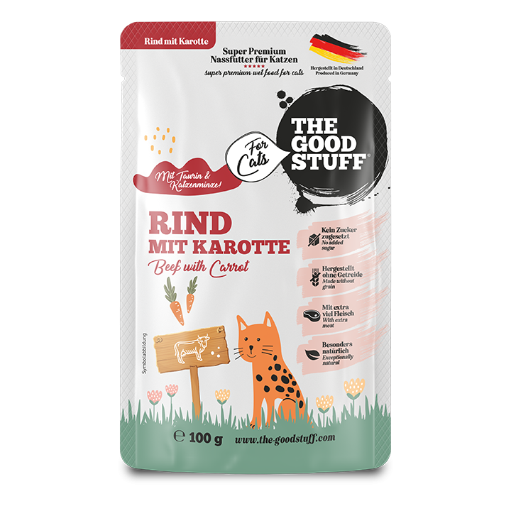 Rind mit Karotte - Pouch