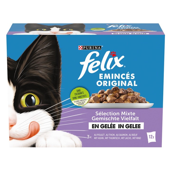 Felix Pouches in Gelee 12 x 85 g - Gemischte Auswahl