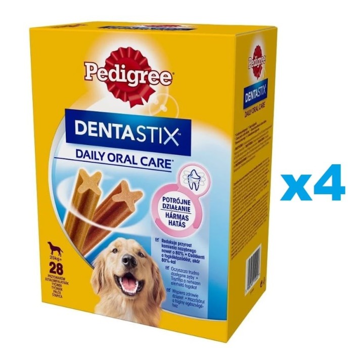 PEDIGREE DentaStix (große Rassen) Zahnsnack für Hunde 112 szt. - 16x270g