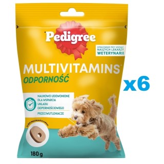 PEDIGREE Multivitamins Immunsystem 6x180g: Ergänzungsfutter für erwachsene Hunde mit Huhn