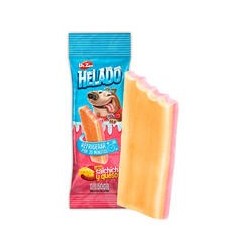 HELADO Hunde-Kau-Eis [Schinken & Käse Geschmack - 1 Stück]