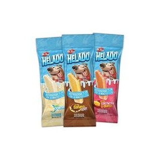 HELADO Hunde-Kau-Eis [Schinken & Käse Geschmack - 6 Stück]