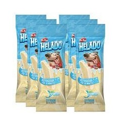 HELADO Hunde-Kau-Eis [Sahnecreme Geschmack - 6 Stück]
