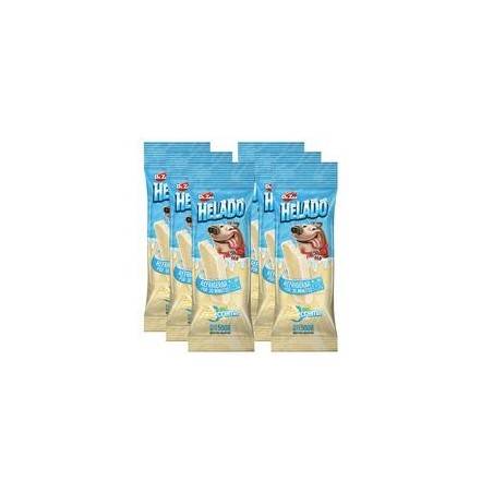 HELADO Hunde-Kau-Eis [Sahnecreme Geschmack - 6 Stück]