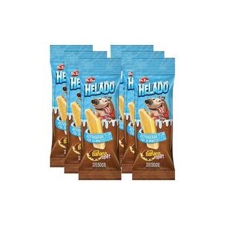 HELADO Hunde-Kau-Eis [Bananen Split Geschmack - 6 Stück]