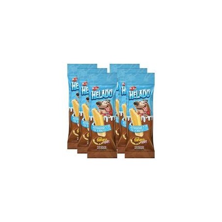 HELADO Hunde-Kau-Eis [Bananen Split Geschmack - 6 Stück]