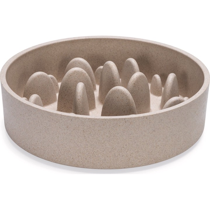 Designed by Lotte Bamb Antischlingnapf Hund Pom Beige - 21 cm