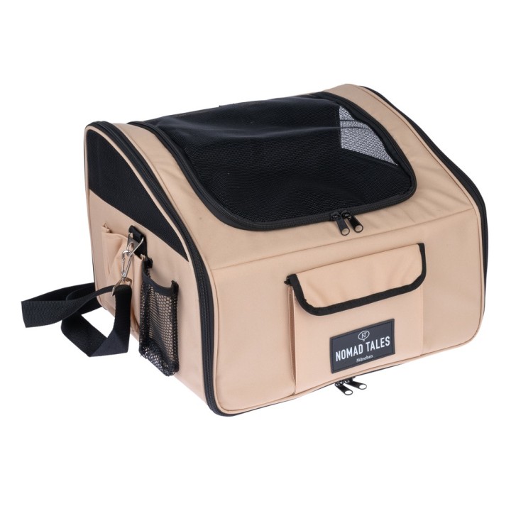 Nomad Tales Spirit Autositz für Hunde, sand - ca. L 44 x B 37 x H 30 cm
