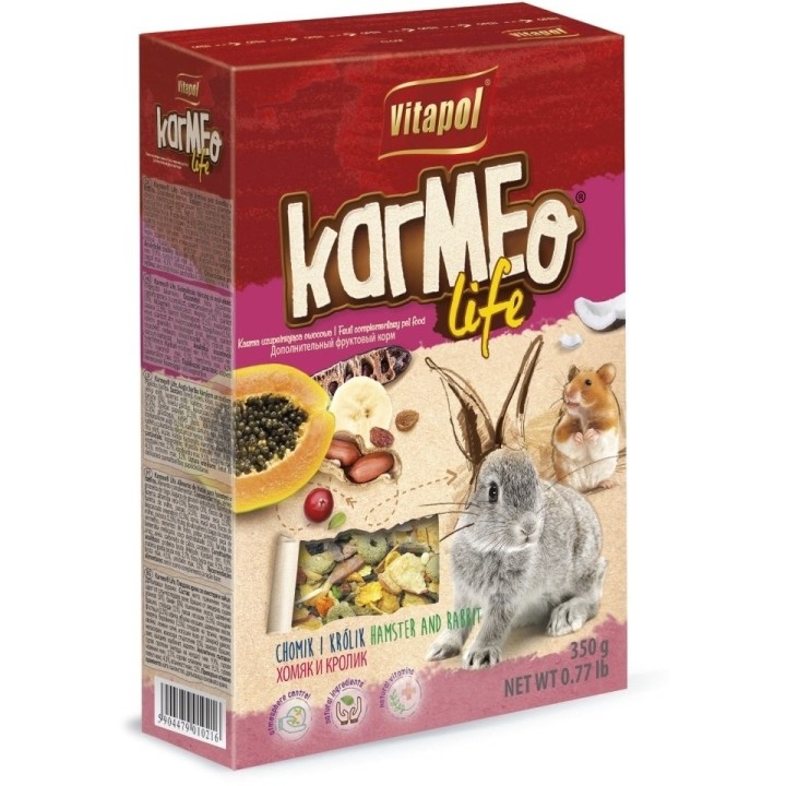 VITAPOL Fruchtfutter für Hamster und Kaninchen 350 g