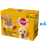 PEDIGREE Junior Mix Beutel 48x100g: Nassfutter für Welpen mit Reis, Huhn, Lamm, Geflügel und Rindfleisch in Gelee