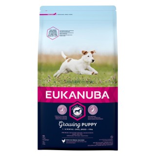 EUKANUBA Growing Puppy Small Breed Für Welpen kleiner Rassen – Reich an frischem Huhn 2kg
