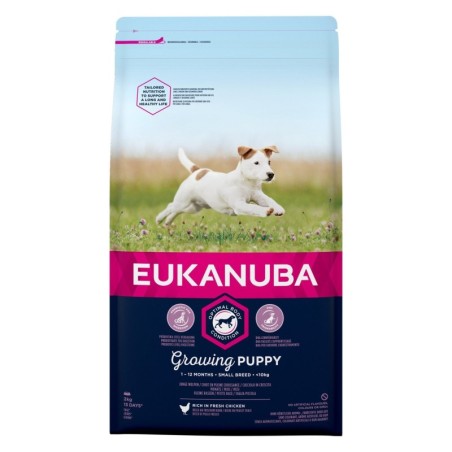 EUKANUBA Growing Puppy Small Breed Für Welpen kleiner Rassen – Reich an frischem Huhn 2kg