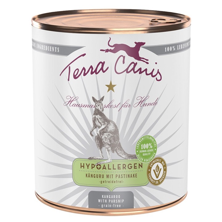 Terra Canis Hypoallergen 6 x 800 g - Känguru mit Pastinake