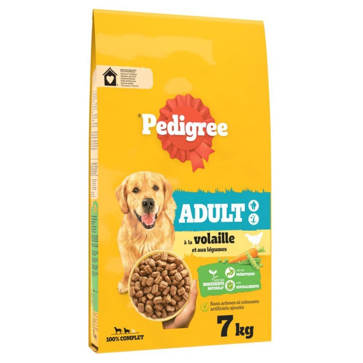 Pedigree Trockenfutter zum Sonderpreis! - 7 kg Adult Geflügel & Gemüse