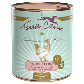 Sparpaket Terra Canis getreidefrei 12 x 800 g - Mix Wild & Huhn
