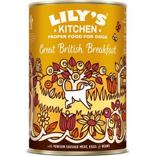 Lily's Kitchen Great British Breakfast mit Wild, Schinken und Bohnen Dose - 400 g