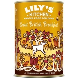 Lily's Kitchen Great British Breakfast mit Wild, Schinken und Bohnen Dose - 400 g