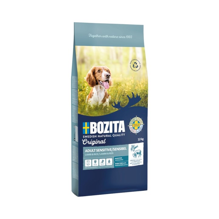 Bozita Original Sensitive Digestion Lamm & Reis - Weizenfrei - 12 kg