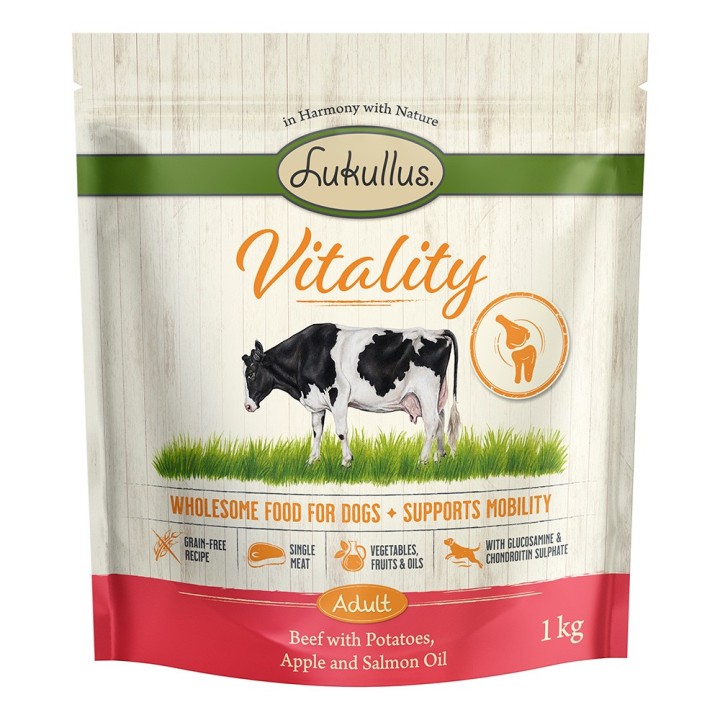 Lukullus Vitality Unterstützung der Beweglichkeit: Rind (getreidefrei) - 1 kg