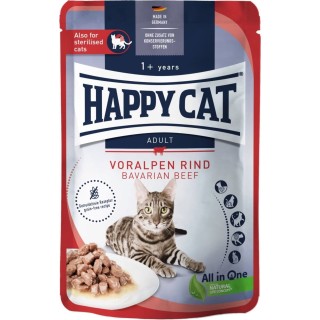 Happy Cat Meat in Sauce Rind Frischebeutel - 85 g