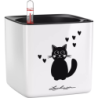 Lechuza Tischgefäß CUBE Glossy CAT 14 - weiß-highgloss