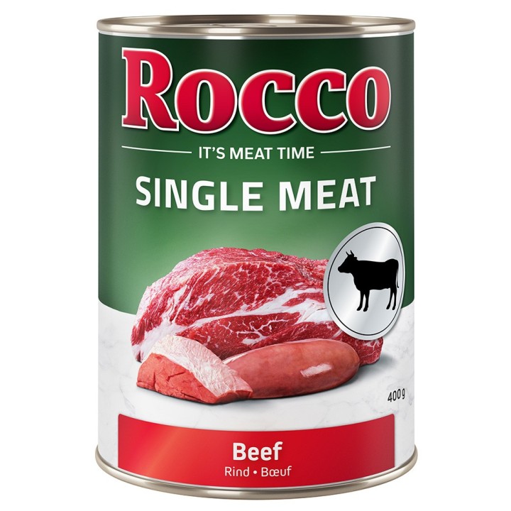 Rocco Single Meat 6 x 400 g / 800 g 6 x 400 g: Rind