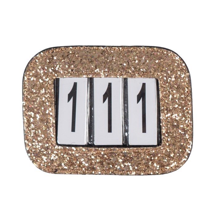 Glitzernde Hausnummer Horka