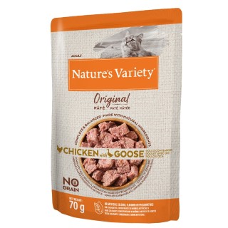 Nature's Variety Original Paté No Grain 12 x 70 g -Huhn und Gans