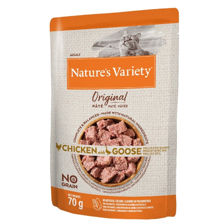 Nature's Variety Original Paté No Grain 12 x 70 g -Huhn und Gans