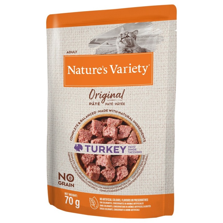 Nature's Variety Original Paté No Grain 12 x 70 g - Truthahn