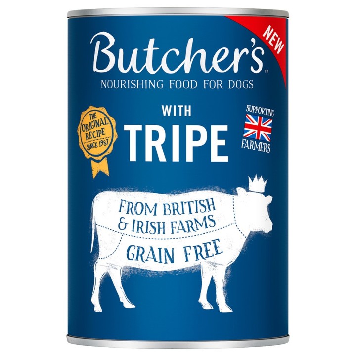 Sparpaket Butcher's Original Getreidefrei für Hunde 24 x 400 g - Pastete mit Pansen